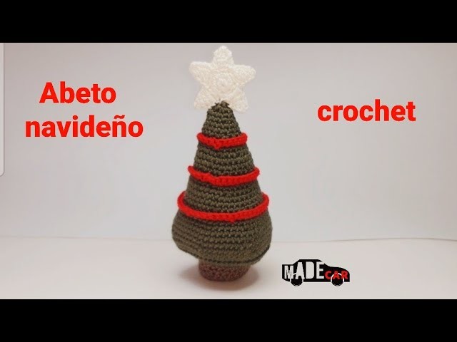 Árbol de Navidad en crochet con Madecar. Crea un sencillo abeto a ganchillo para decorar