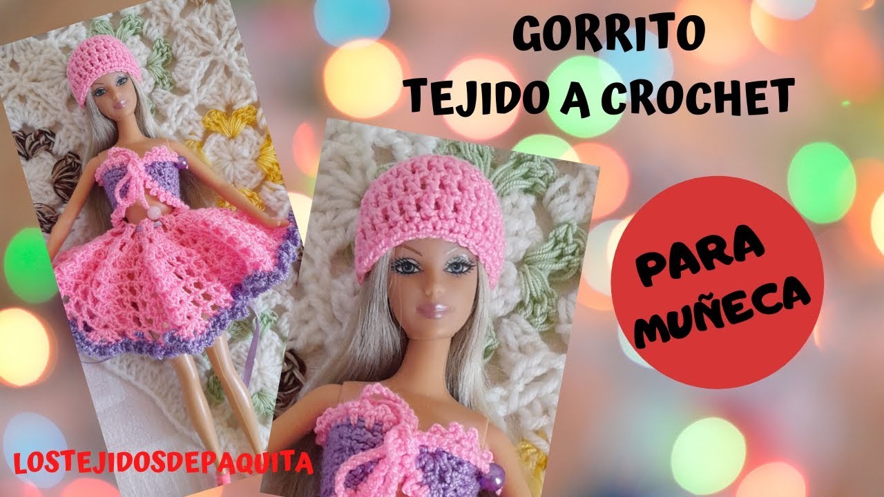 Como hacer un Gorro Tejido a Crochet para Muñeca Fácil