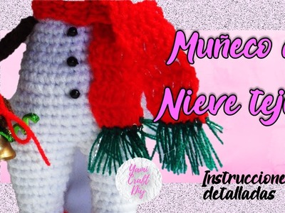 Cómo tejer AMIGURUMI a crochet de muñequito de nieve . Tejiendo a ganchillo y crochet. Parte 2 de 5.