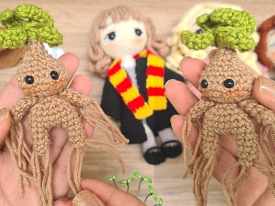 Planta mandrágora Amigurumi| Harry Potter