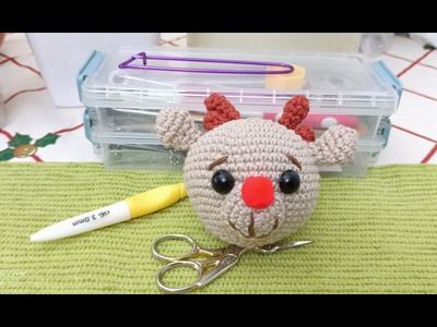 RENO. ESFERA AMIGURUMI.VERSIÓN (DIESTRO)