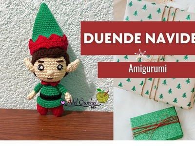 Teje muchos llaveros para esta navidad. Duende navideño amigurumi