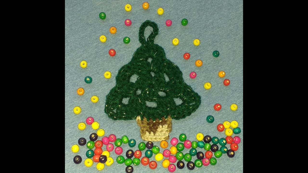 ÁRBOL DE NAVIDAD TEJIDO A CROCHET Mano Izquierda