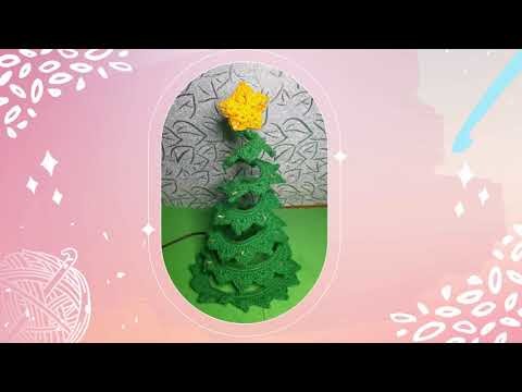 Arbol Navideño Espiral Tejido