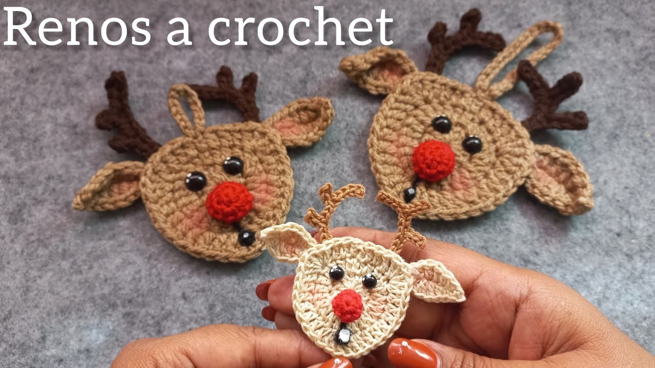 Reno a Crochet para tu arbolito #navidadcrochet #navidad #amigurumi