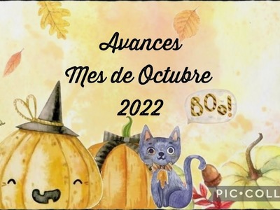Avances mes Octubre 2022????????‍⬛????????#flosstube50 #puntodecruz #crossstich