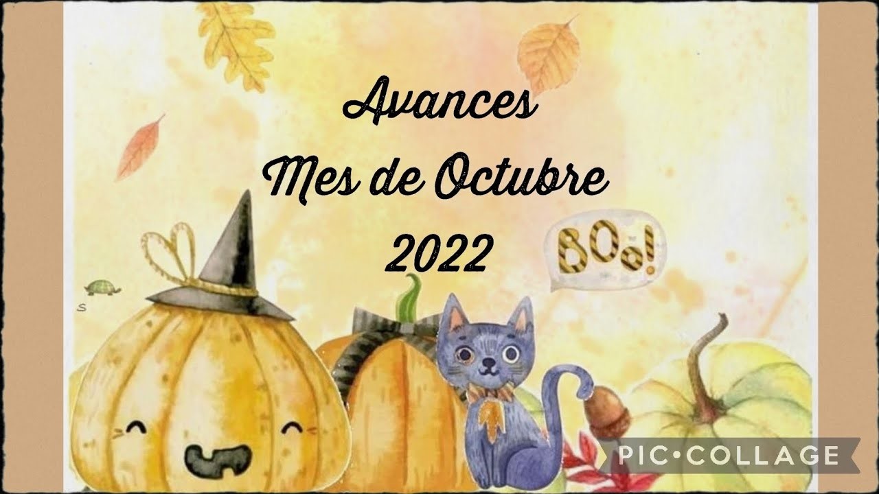 Avances mes Octubre 2022????????‍⬛????????#flosstube50 #puntodecruz #crossstich
