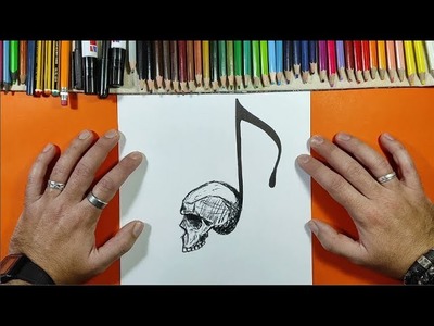Como dibujar una calavera ???? paso a paso 68 | How to draw a skull ???? 68