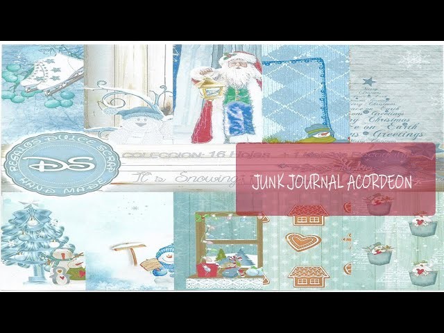 TUTORIAL JUNK JOURNAL ACORDEON 2ª.PARTE  #tutorial #scrapbooking #junkjournal #navidad2022