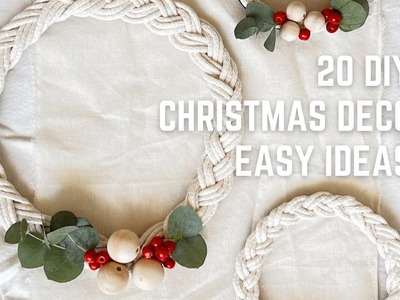 20 ideas para hacer tu propia decoración de navidad. DIY 20 easy christmas decorations 2022