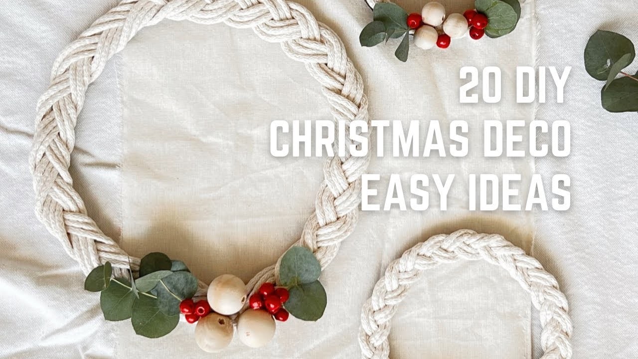 20 ideas para hacer tu propia decoración de navidad. DIY 20 easy christmas decorations 2022