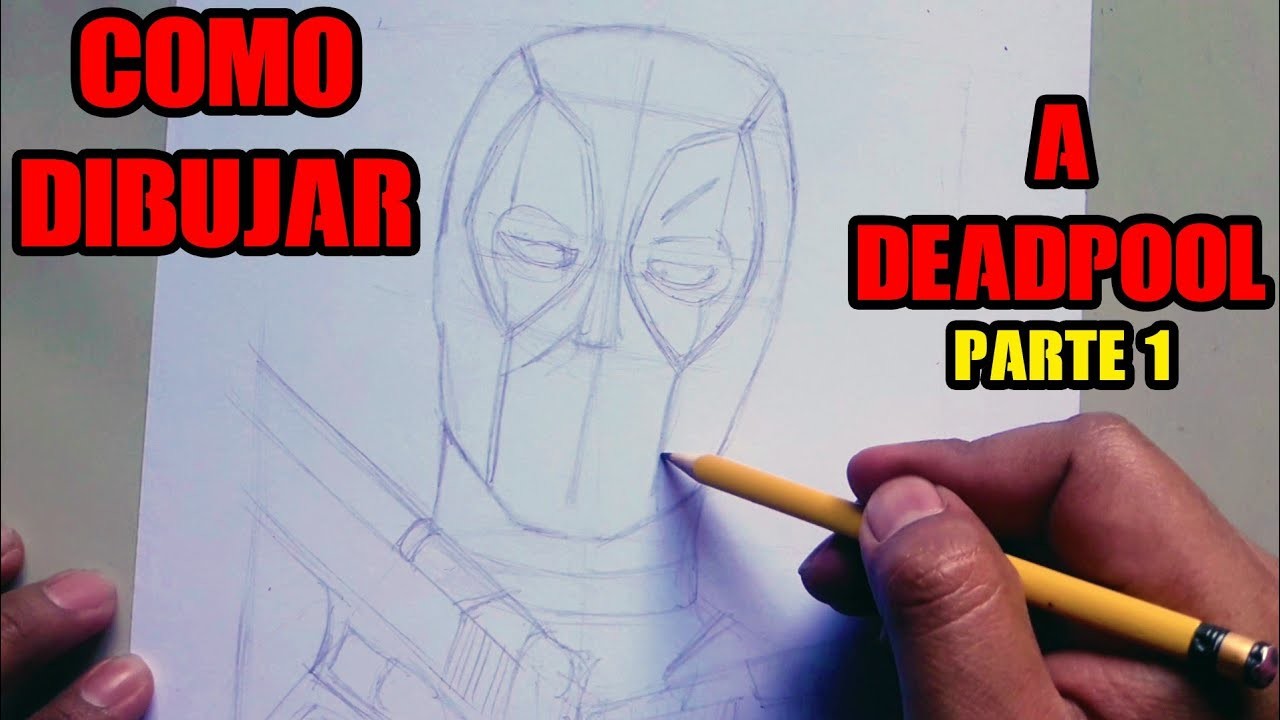 Cómo Dibujar a Deadpool con boligrafos. PARTE 1. How to draw Deadpool
