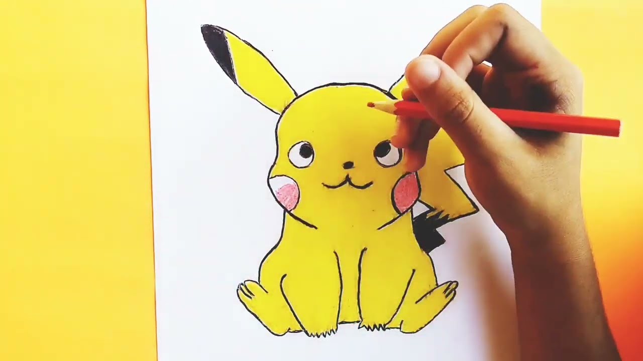 COMO DIBUJAR A PIKACHU - #pokemon