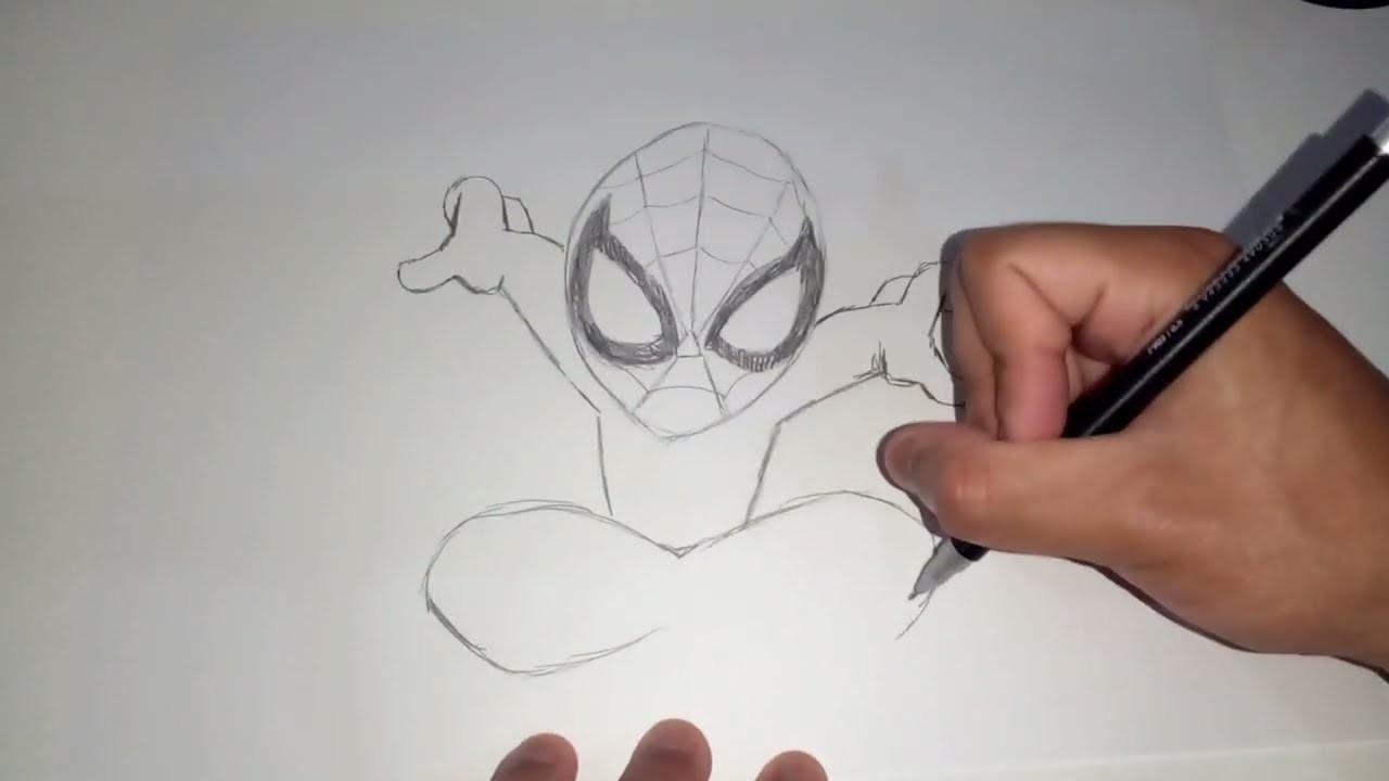 Cómo Dibujar a Spiderman al Estilo Kawaii