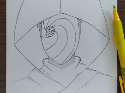 Cómo dibujar Obito (Naruto) || Obito Uchiha paso a paso || dibujo anime facil