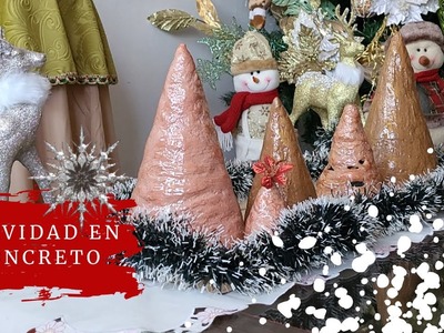 DECORACIÓN NAVIDEÑA EN CONCRETO. Árbol de navidad