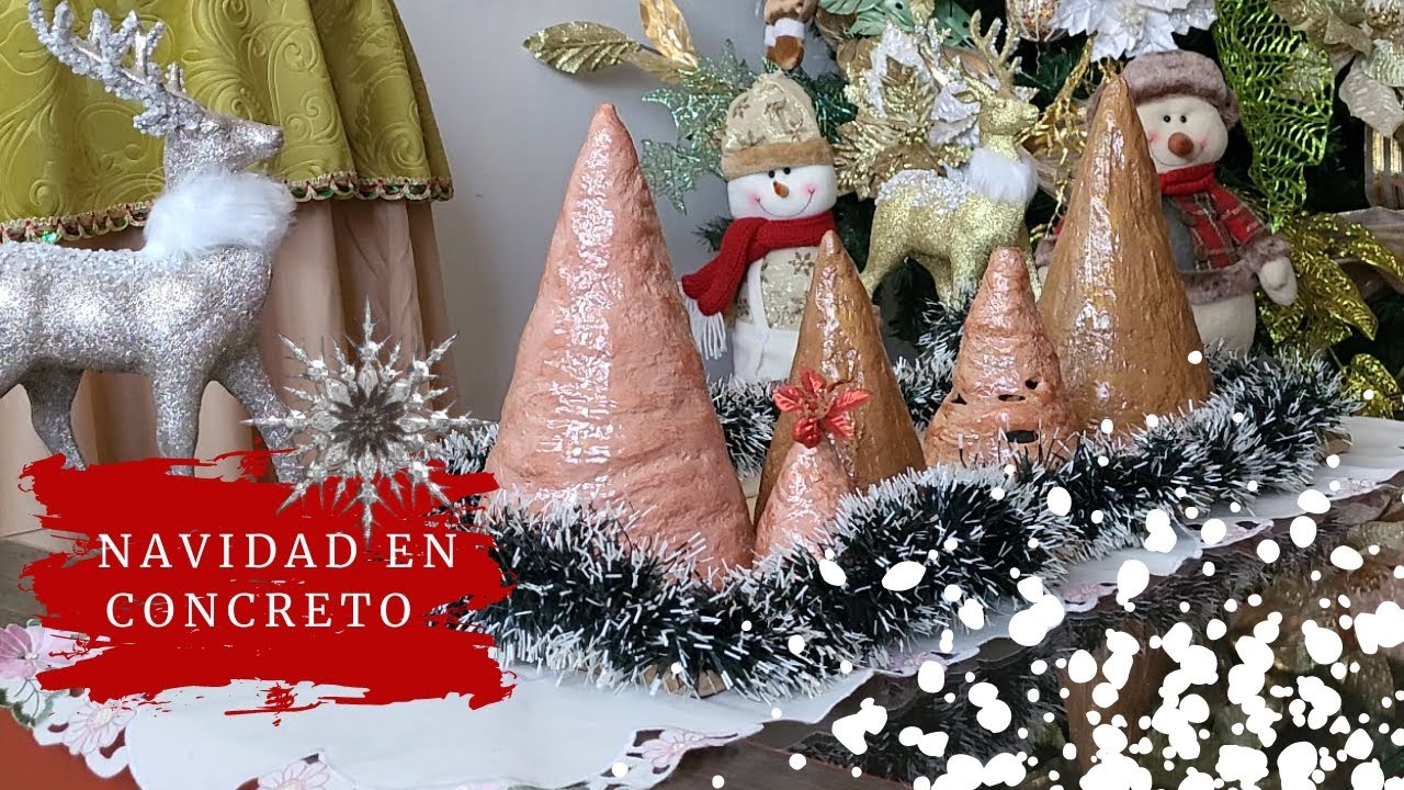 DECORACIÓN NAVIDEÑA EN CONCRETO. Árbol de navidad