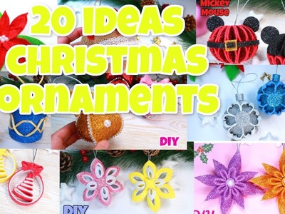 Diy ideas de adornos de Navidad de foami o goma eva muy fáciles, adornos navideños, Diy manualidades