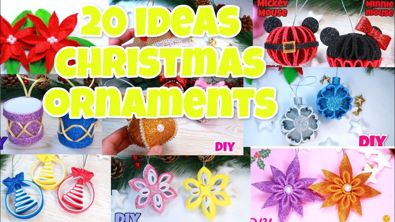 Diy ideas de adornos de Navidad de foami o goma eva muy fáciles, adornos navideños, Diy manualidades