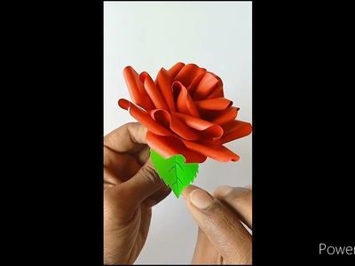 DIY - Rose Flower Paper ? How To Make | Paper Rose | Paper Flower