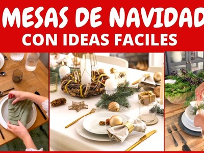 IDEAS, COMO DECORAR MESAS DE NAVIDAD FACIL|TIPS A TENER EN CUENTA