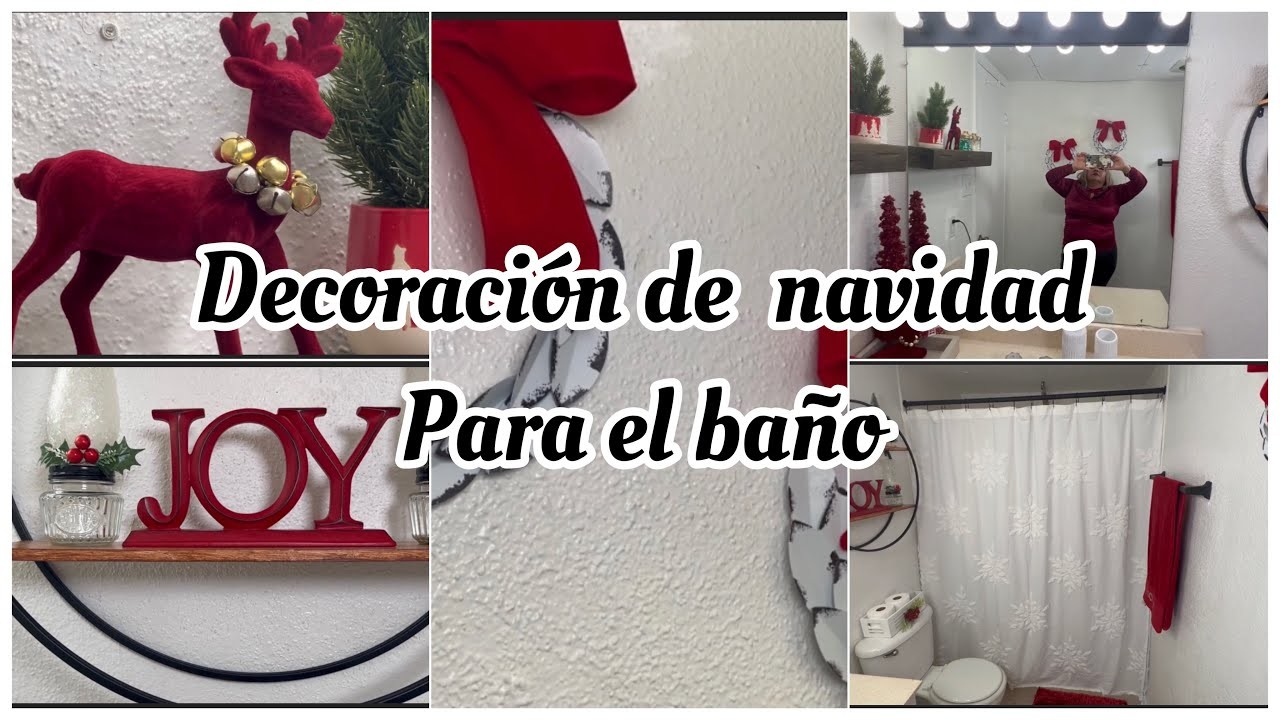 Ideas para decorar el baño en navidad