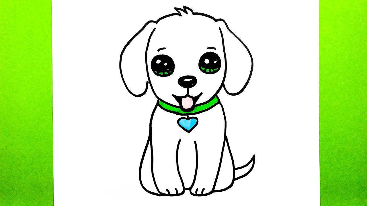 Çocuklar için Çok Kolay Köpek Çizimi, Adım Adım Sevimli Köpek Nasıl Çizilir, Kolay Hayvan Çizimleri