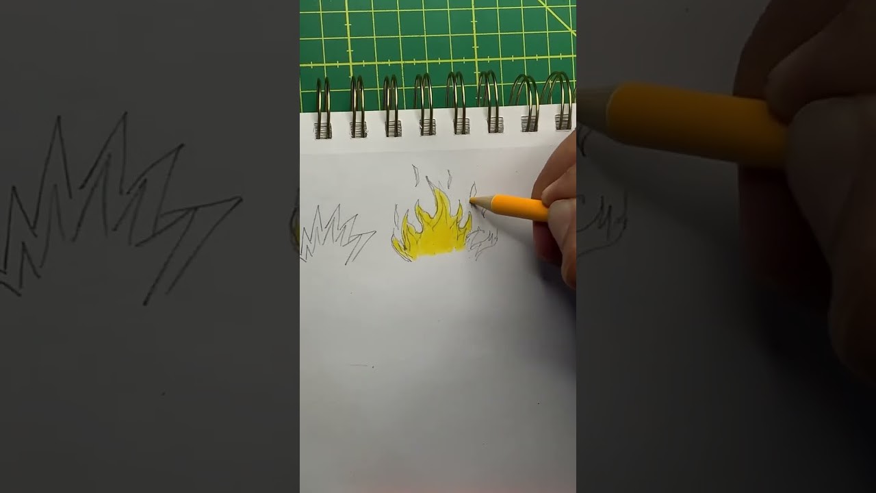 Como dibujar fuego