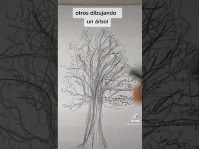 Como dibujar un árbol #shorts