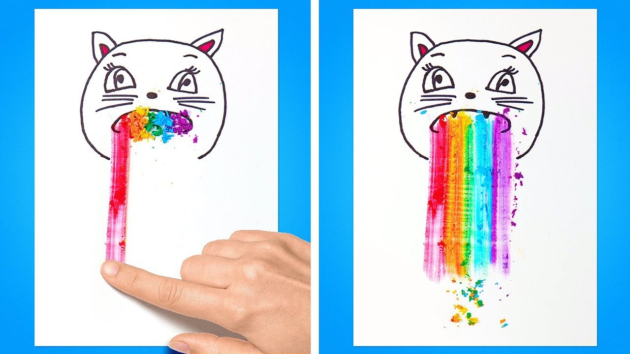 DIBUJOS FÁCILES QUE TODOS PUEDEN REPETIR || IDEAS DE ARTE DIVERTIDAS QUE DEBES PROBAR