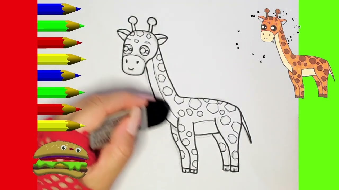 Dibujos Kawaii paso a paso Como dibujar muy fácil, jirafa