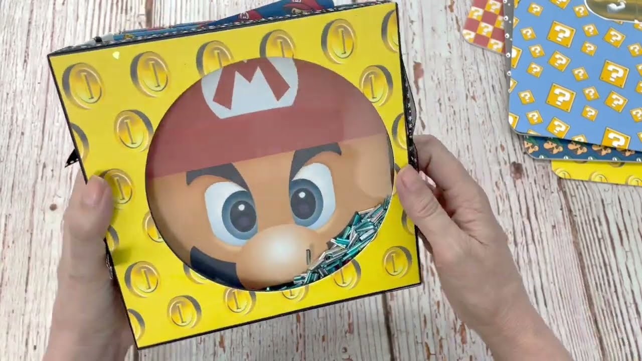 Mario Bross álbum scrapbook de Regalo Para Nunca Olvidar esa Fiesta Temática