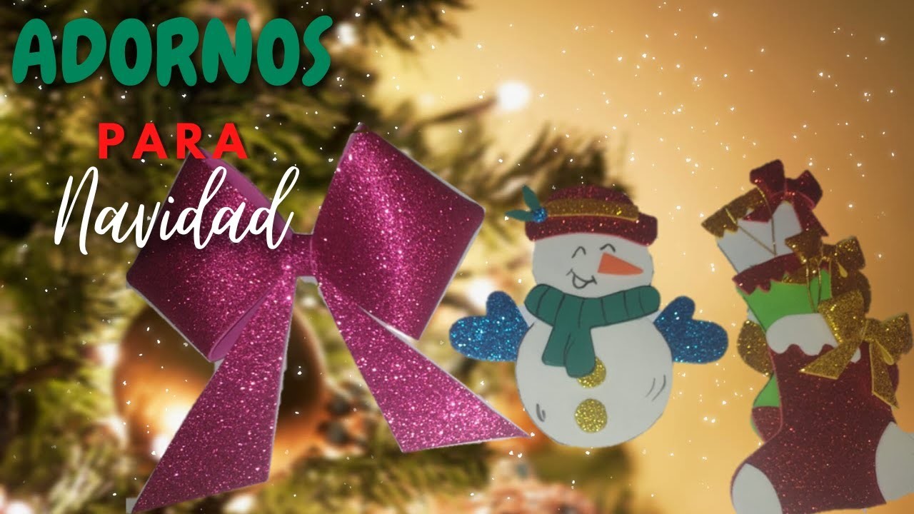 Adornos para el árbol navideño super facil.DIY