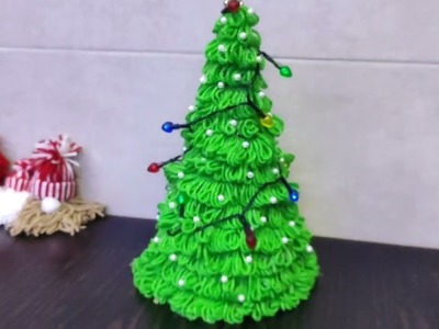 ÁRBOL DE NAVIDAD FÁCIL Y ECONÓMICO CON ESTAMBRE ????