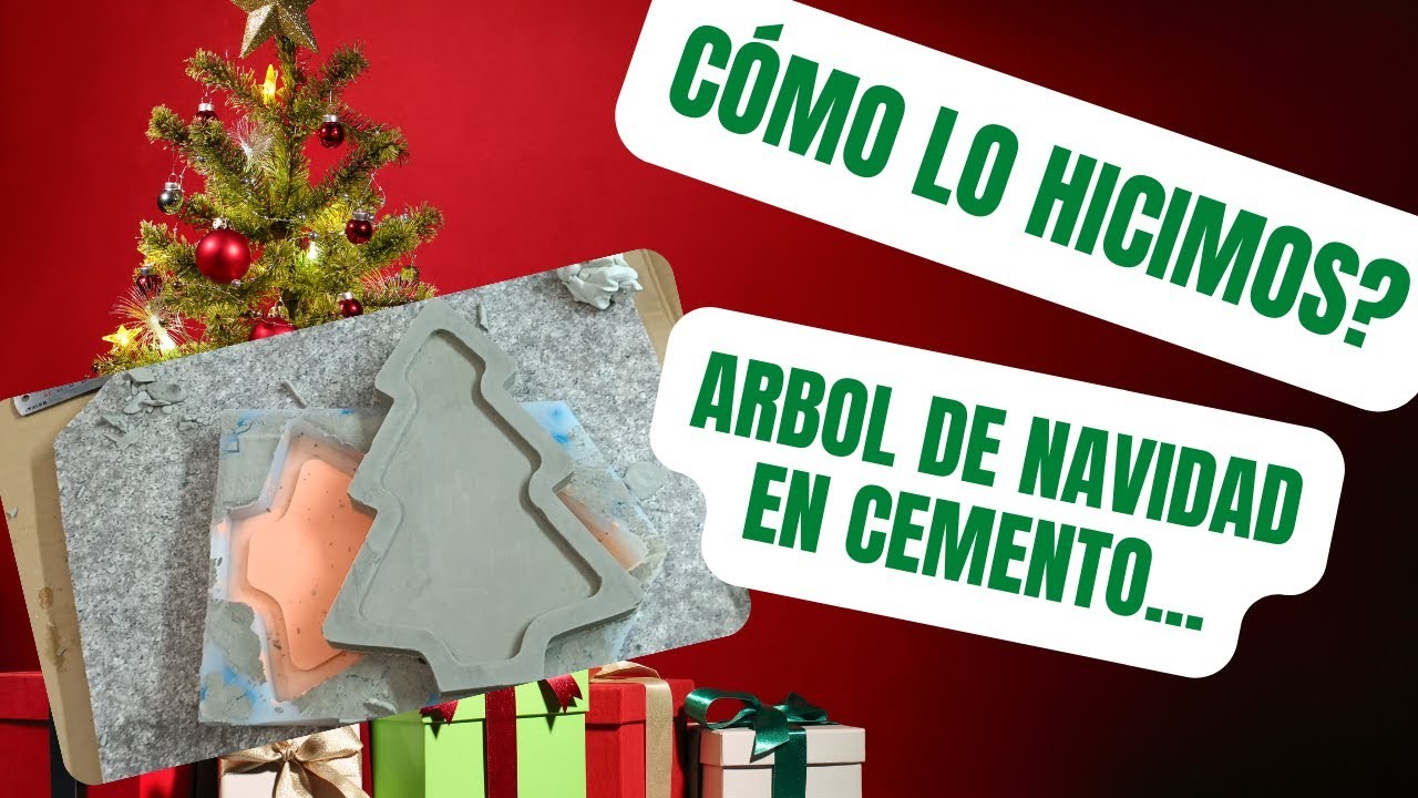 ????⛄Paso a Paso Creando Manualidades de Navidad EN CEMENTO. Cómo HACER MOLDE de SILICÓN.????????