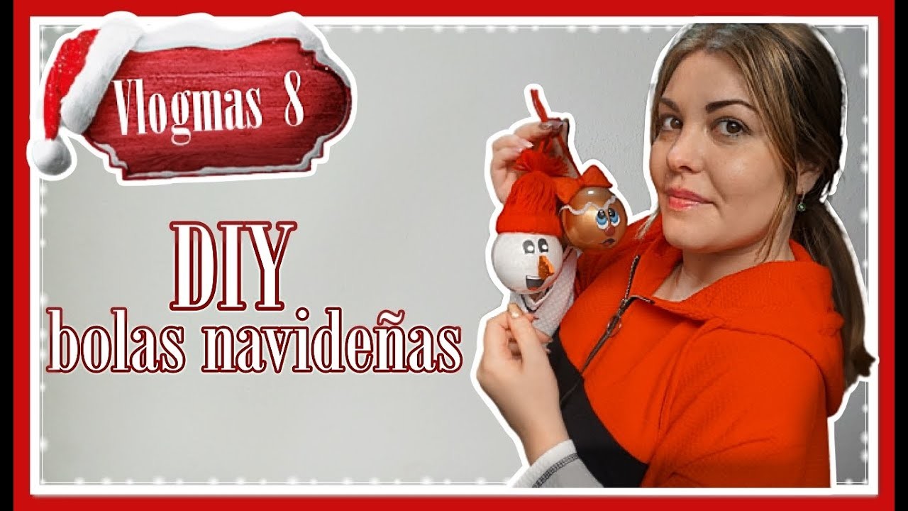 VLOGMAS #8 | DIY • Bolas navideñas para el árbol ????