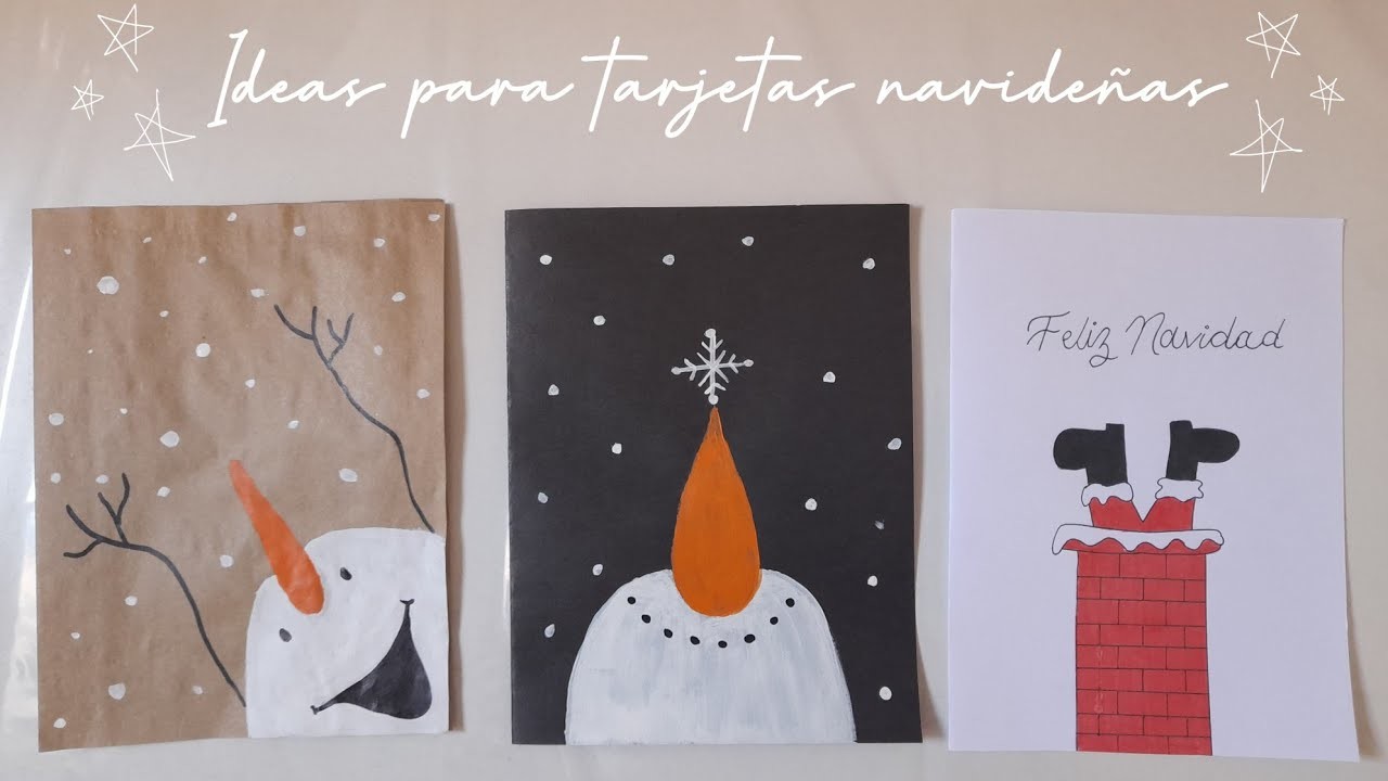 3 ideas para tarjetas navideñas????