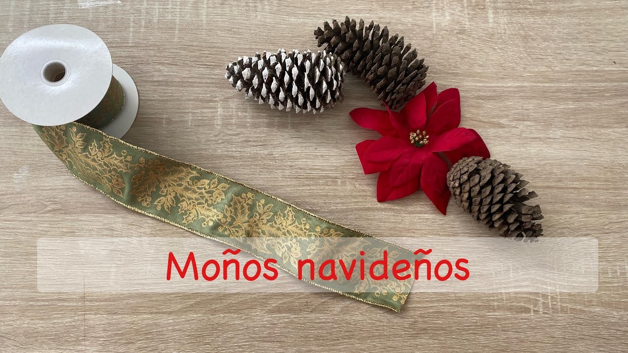 Cómo hacer moños navideños ✨????. fáciles para principiantes