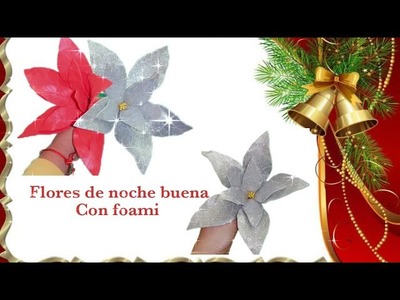 #diy como hacer flores de noche buena o flores de pascua navideñas #flores #decoracionnavideña2022