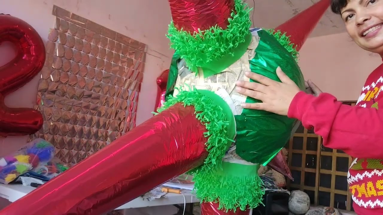 Piñata Navideña de estrella ????????☃️#4