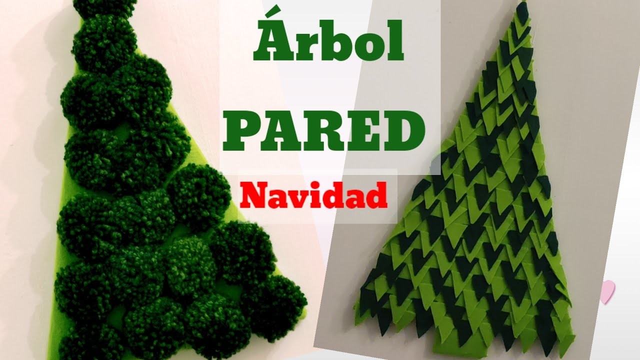 ????2 ÁRBOLES NAVIDAD de PARED para espacios pequeños♻️Economical Christmas Decoration with CARDBOARD