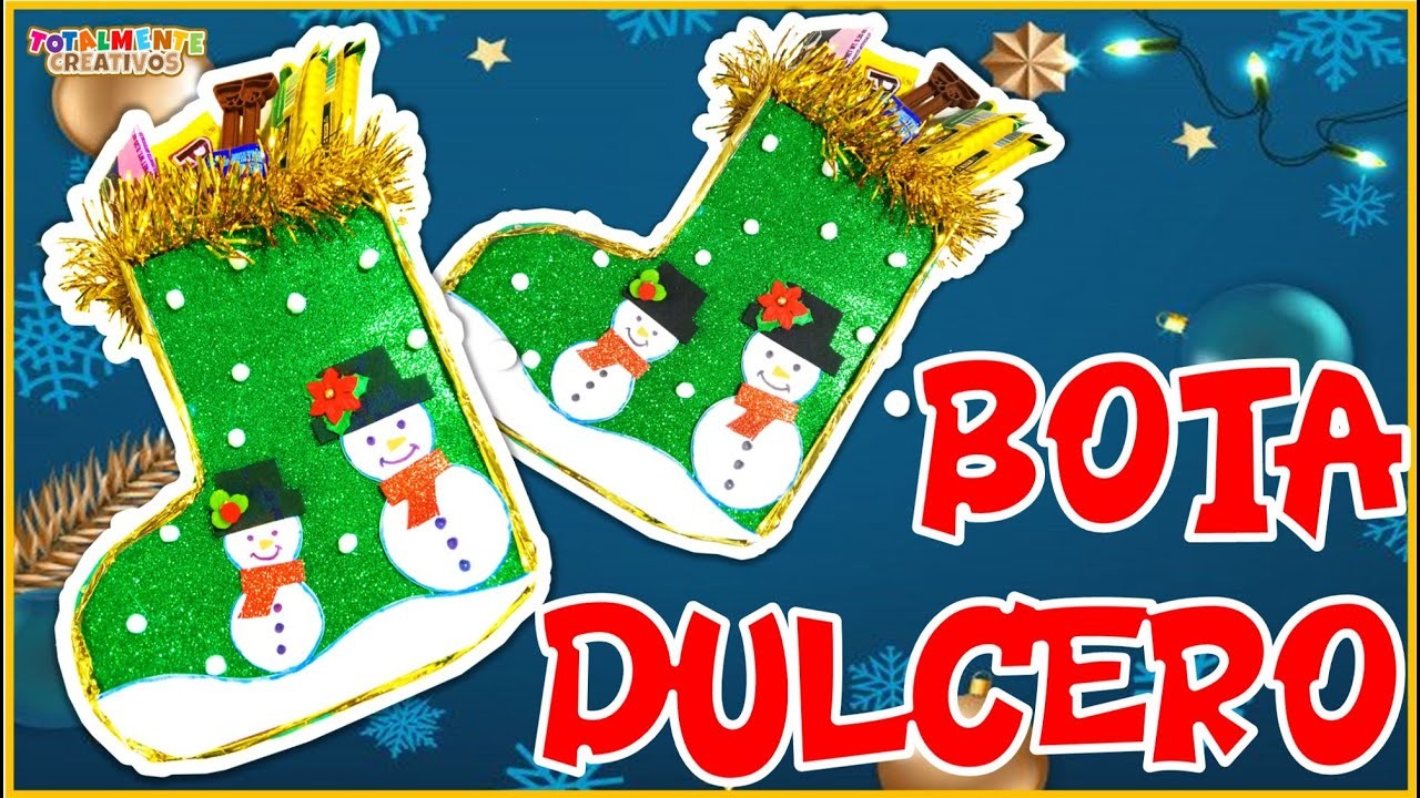 Bota Dulcero De Navidad-Totalmente Creativos