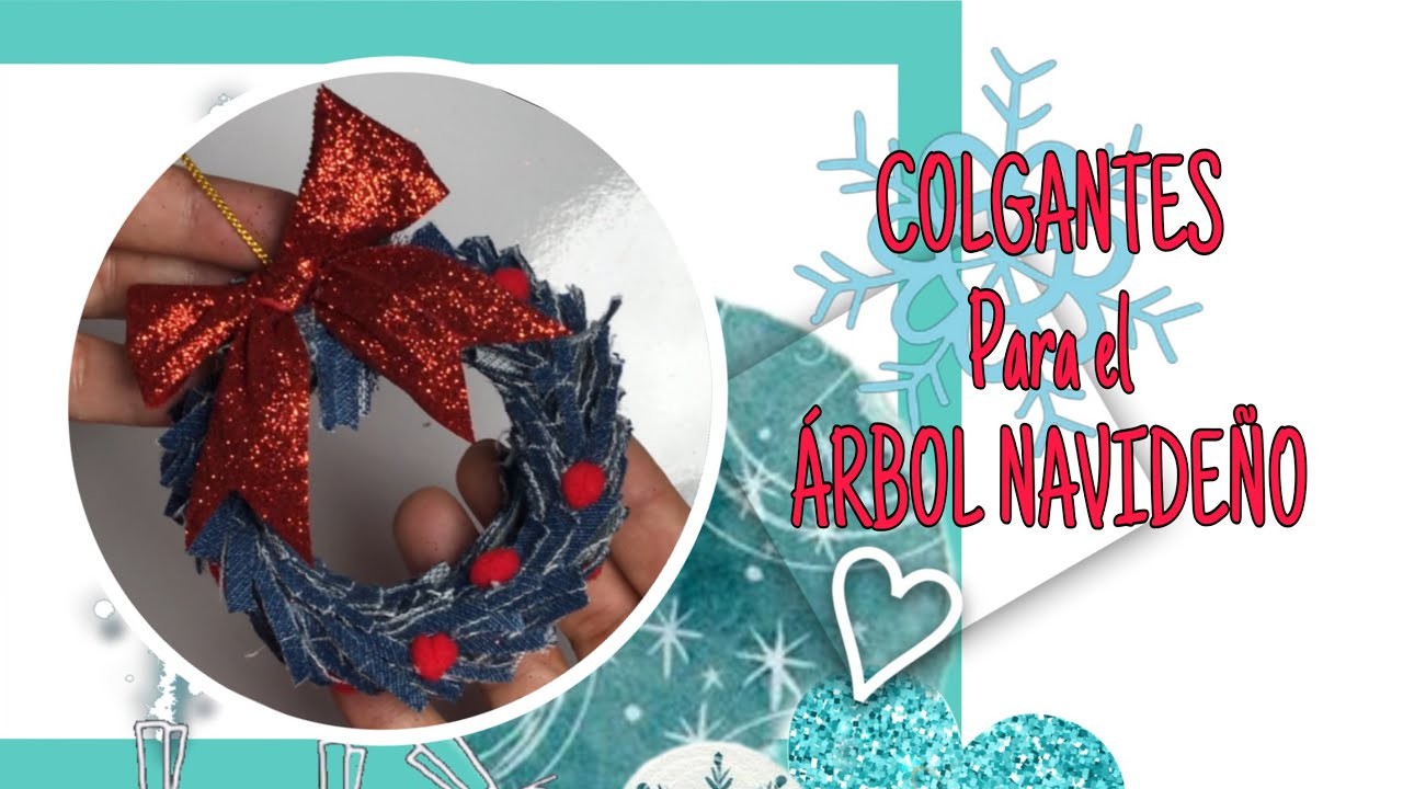 Corona Navideña para el Arbol.Christmas wreath for the tree