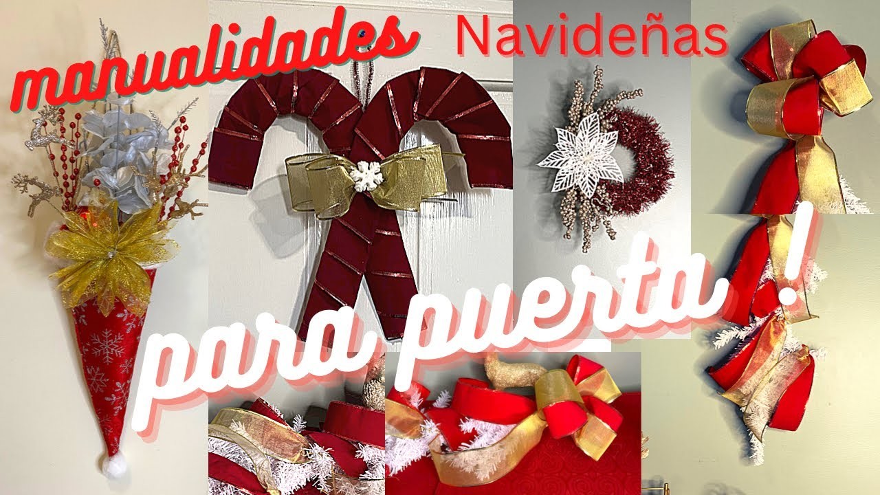 ????DECORACIONES PARA PUERTAS O VENTANAS EN NAVIDAD 2022