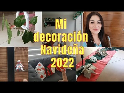 Mi decoración navideña 2022.casa mexicana.casa pequeña.casa de infonavit