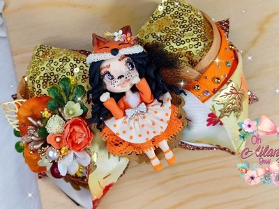 Moño triple elena.como hacer moños facil.DIY.Listón de 7.5cm✨️????