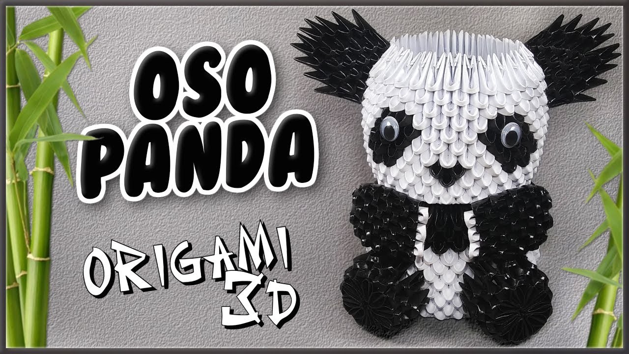Oso Panda En Origami 3D ???? 3D Origami Panda Bear ????