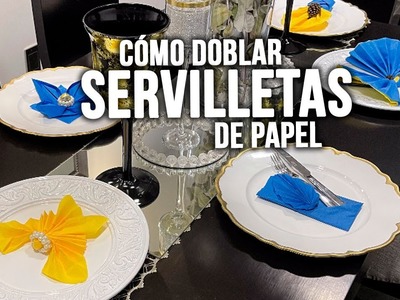 6 formas de doblar servilletas de papel para decorar tu comedor