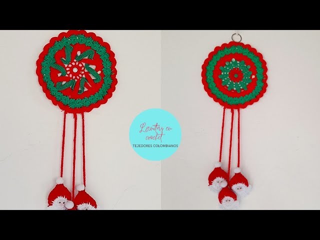 ATRAPASUEÑOS navideño tejido a crochet ideas NAVIDEÑAS CROCHETERAS