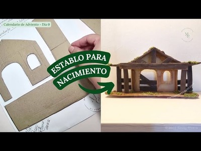 Cómo hacer un Establo para Pesebre o Nacimiento en porcelana fría | Calendario de Adviento
